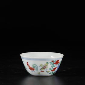 Doucai Chicken Cup