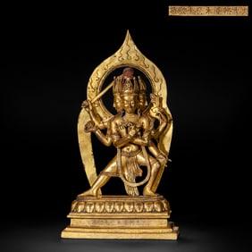Gilded bronze statue of Heruka