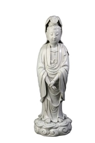 Dehua porcelain Guanyin study figurine