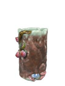 Kiln-changed longevity peach pen holder