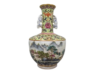 Landscape double-handled small bottle