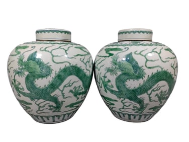 Green Dragon Jar