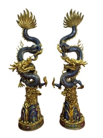 cloisonné enamel Chinese dragon