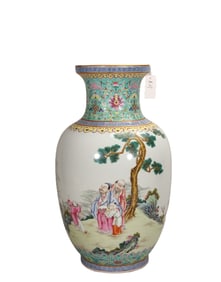 Pastel Sea House Add Chip Lantern Vase