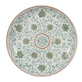Green Lotus Plate