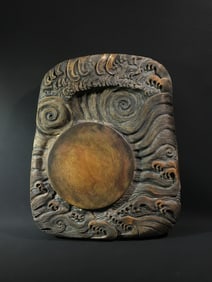 Silk Inkstone Sea Sky Rising Sun