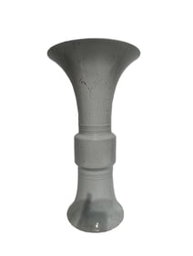 Sweet white glaze lotus scroll vase