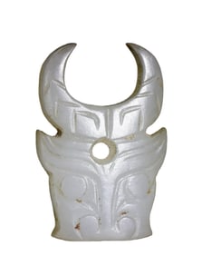 Little White Bull Head Pendant
