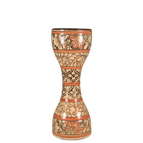 Cizhou ware painted floral pattern waist drum