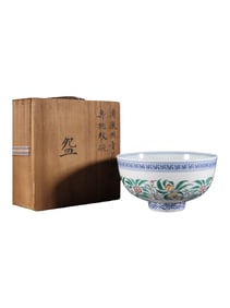 Blue and white porcelain bowl