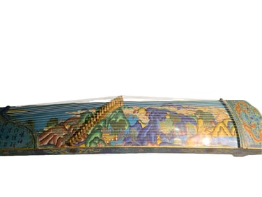 Cloisonné enamel guzheng