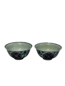 Doucai floral pattern bowl