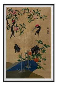 "Crane Longevity Picture" Kesi (silk tapestry)