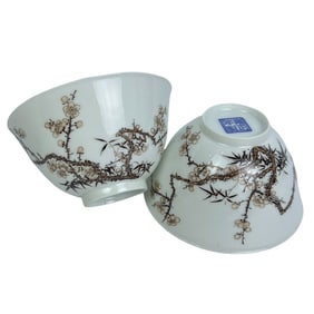 Cup with hidden nine-fish pattern