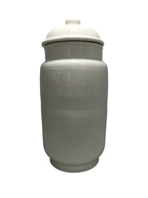 Sweet white glazed jar