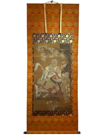 Sun Wei Buddhist Image on Silk Mount