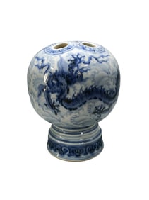 Dragon Pattern Freshwater Writing Brush Studio with Seven Holes