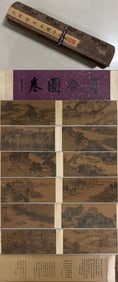 Ming Dynasty, Wu Bin's "Monthly Ordinances" long scrollSilk