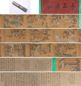 Liu Songnian's "Cultivating Righteousness" ScrollSilk