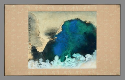 Zhang Daqian's splashed-ink landscape