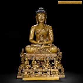 Alloy copper Akshobhya Buddha statue