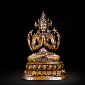 Alloy bronze Buddha statue