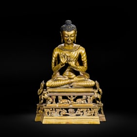 Alloy bronze Buddha statue