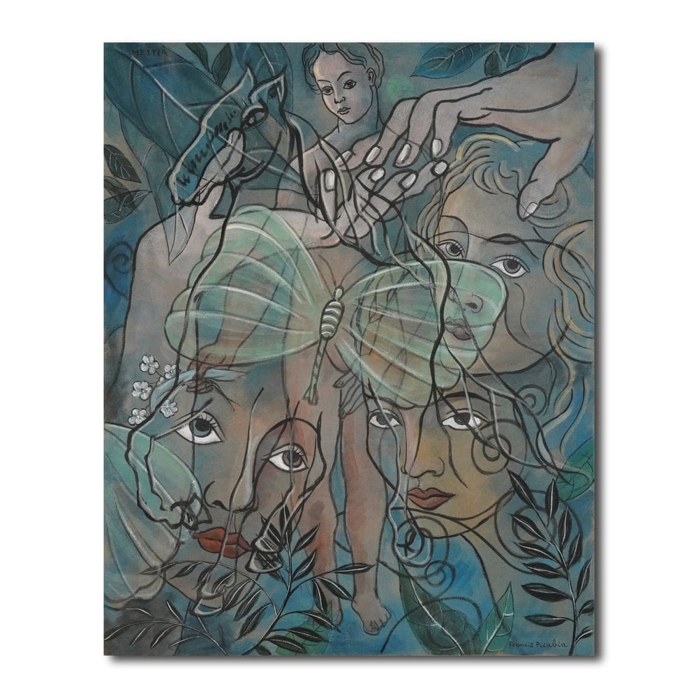 FRANCIS PICABIA (1879-1953), ATTRIBUTED TO, OIL ON CANVAS: Image Dimensions: 100 cm x 80 cm (39 3/8 in x 31 1/2 in) Signed (lower right) This painting comes with COA. Francis Picabia (1879-1953) was one of the most radical avant-garde artists of the 20th cent
