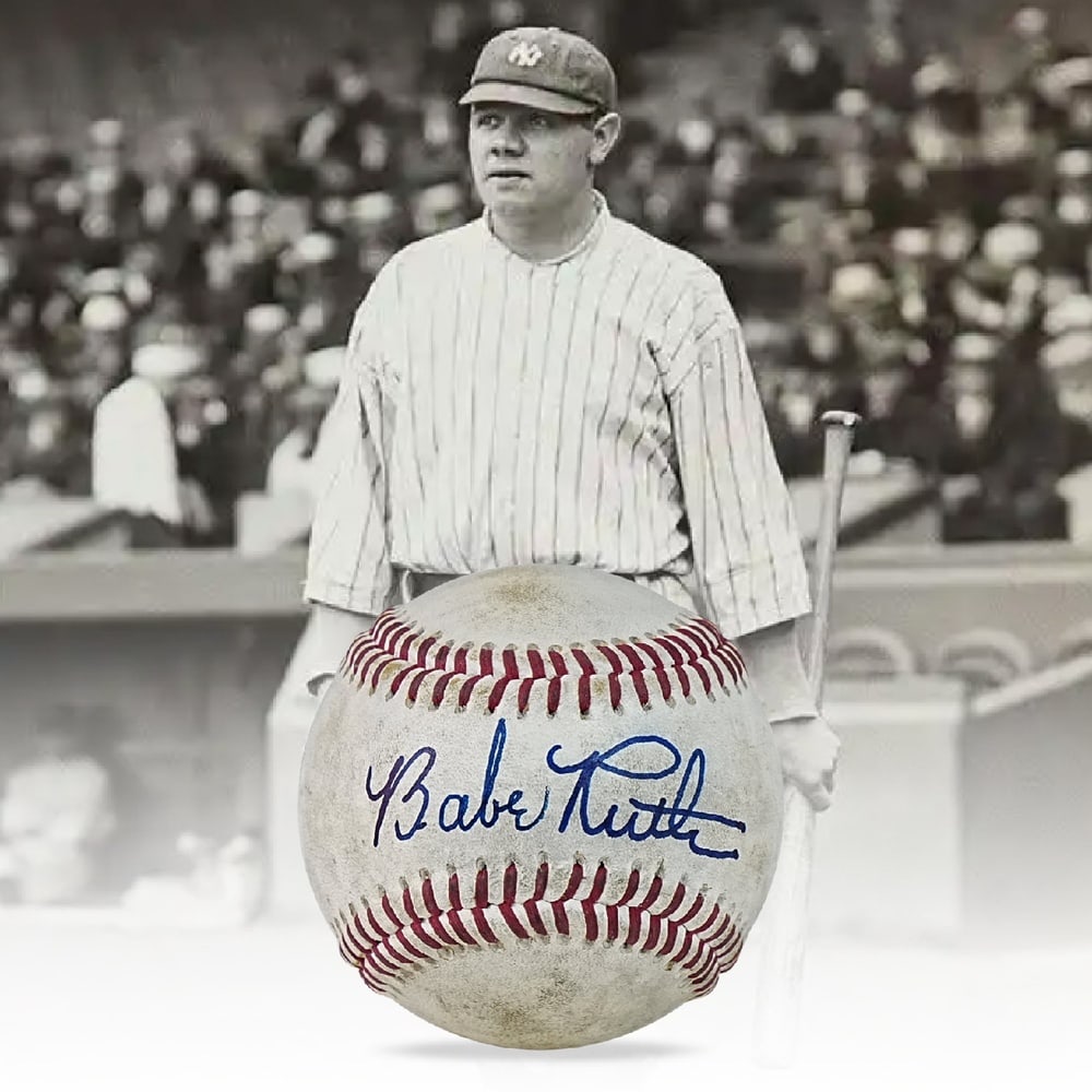 BABE RUTH SIGNED BASEBALL (1 of 3)