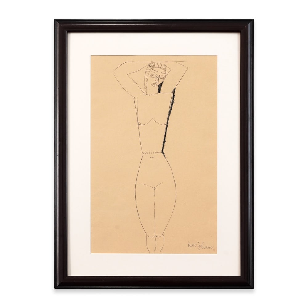 AMEDEO MODIGLIANI (1884-1920), ATTRIBUTED TO, SKETCH ON PAPER