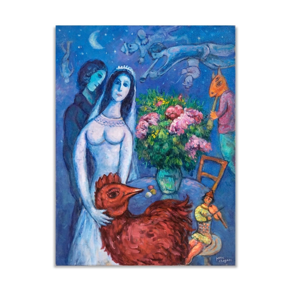 MARC CHAGALL (1887-1985), ATTRIBUTED TO, OIL ON CANVAS (1 of 3)