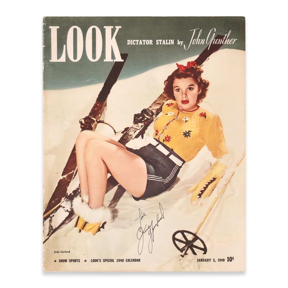 JUDY GARLAND SIGNED LOOK MAGAZINE