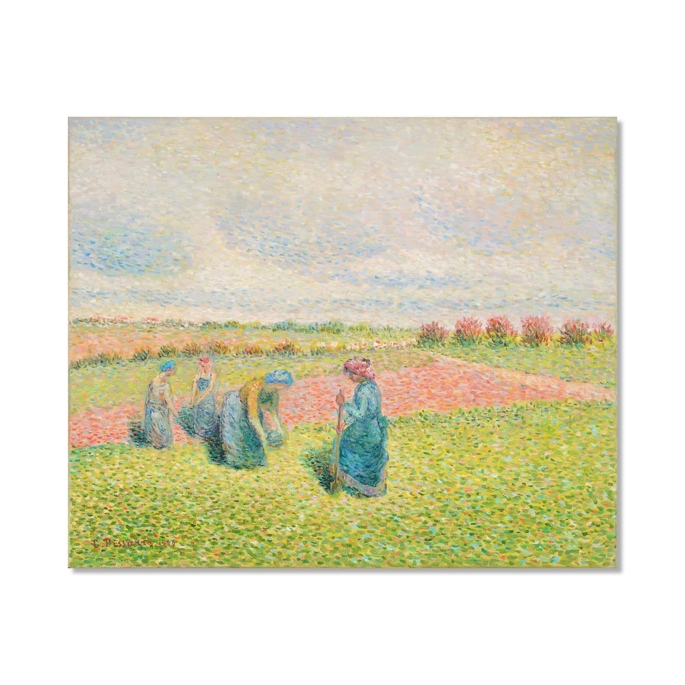 CAMILLE PISSARRO (1830-1903), ATTRIBUTED TO, OIL ON CANVAS: Signed (lower left) Image Dimensions: 23 3/4 x 28 3/4 in (60.2 x 73.2 cm) This painting comes with COA. Camille Pissarro's work represents a central thread within Impressionism, distinguished by his s