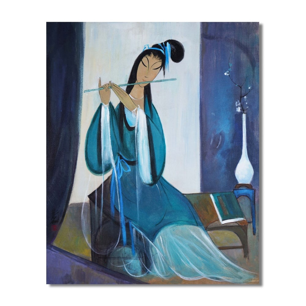 LIN FENGMIAN (1900-1991), ATTRIBUTED TO, OIL ON CANVAS: Image Dimensions: 39 1/4 x 31 3/8 in. (100 x 80 cm) Signed left Lin Fengmian is regarded as one of the most influential pioneers of modern Chinese art. Trained in France and active across the twentiet