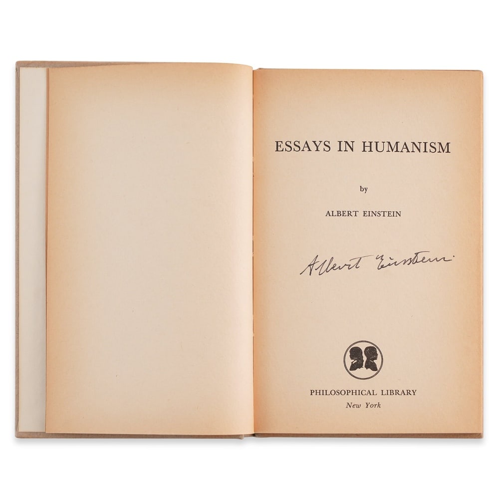 ALBERT EINSTEIN SIGNED "ESSAYS IN HUMANISM" - 3