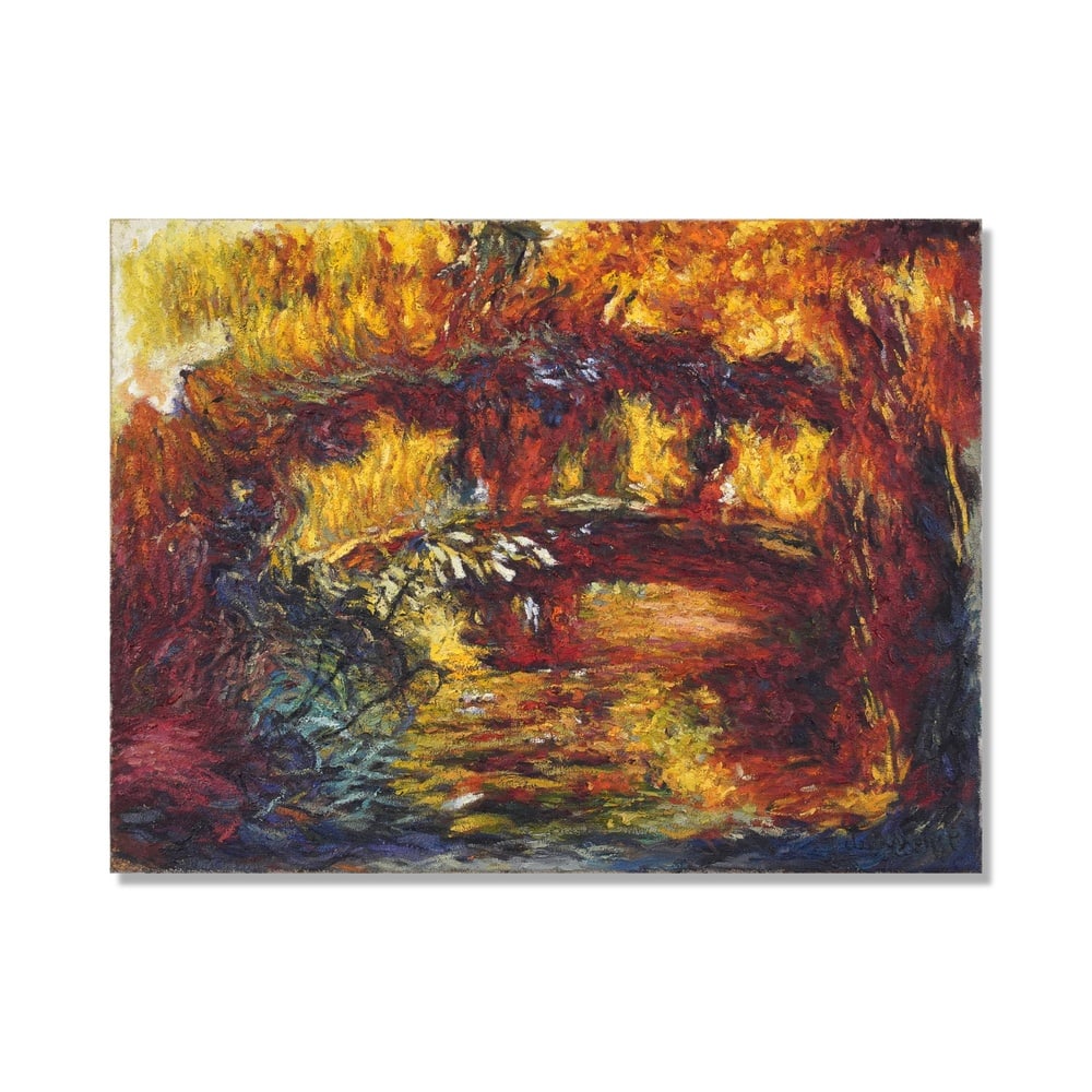 CLAUDE MONET (1840-1926), ATTRIBUTED TO, OIL ON CANVAS: Signed (lower right) Image Dimensions: 23 5/8 x 31 1/2 in (60 x 80 cm) This painting comes with COA. Claude Monet's late works represent a profound transformation of Impressionism into a more immersiv