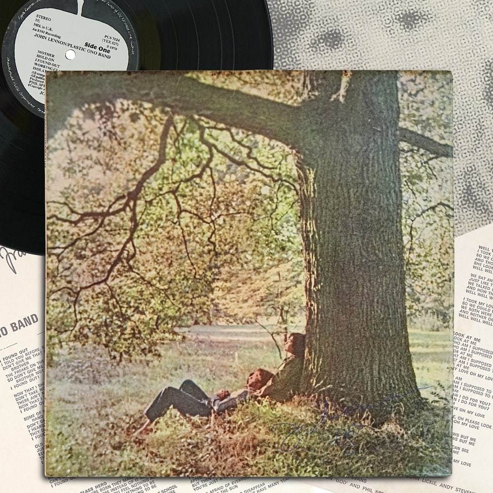 JOHN LENNON SIGNED LP "UNFINISHED MUSIC NO. 1: TWO VIRGINS" (UK FIRST PRESSING): 12 1/4 x 12 1/4 Provenance and Authentication: According to the Letter of Authenticity (LOA) and Certificate of Authenticity (COA) provided by the consignor, this collectible was subjected to a