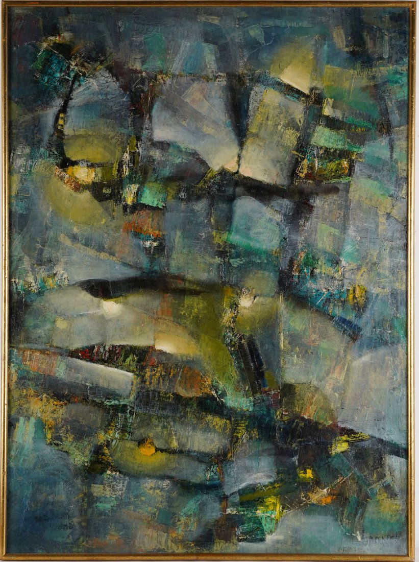 Abstract Expressionist Large Exhibited Signed Painting (1 of 7)