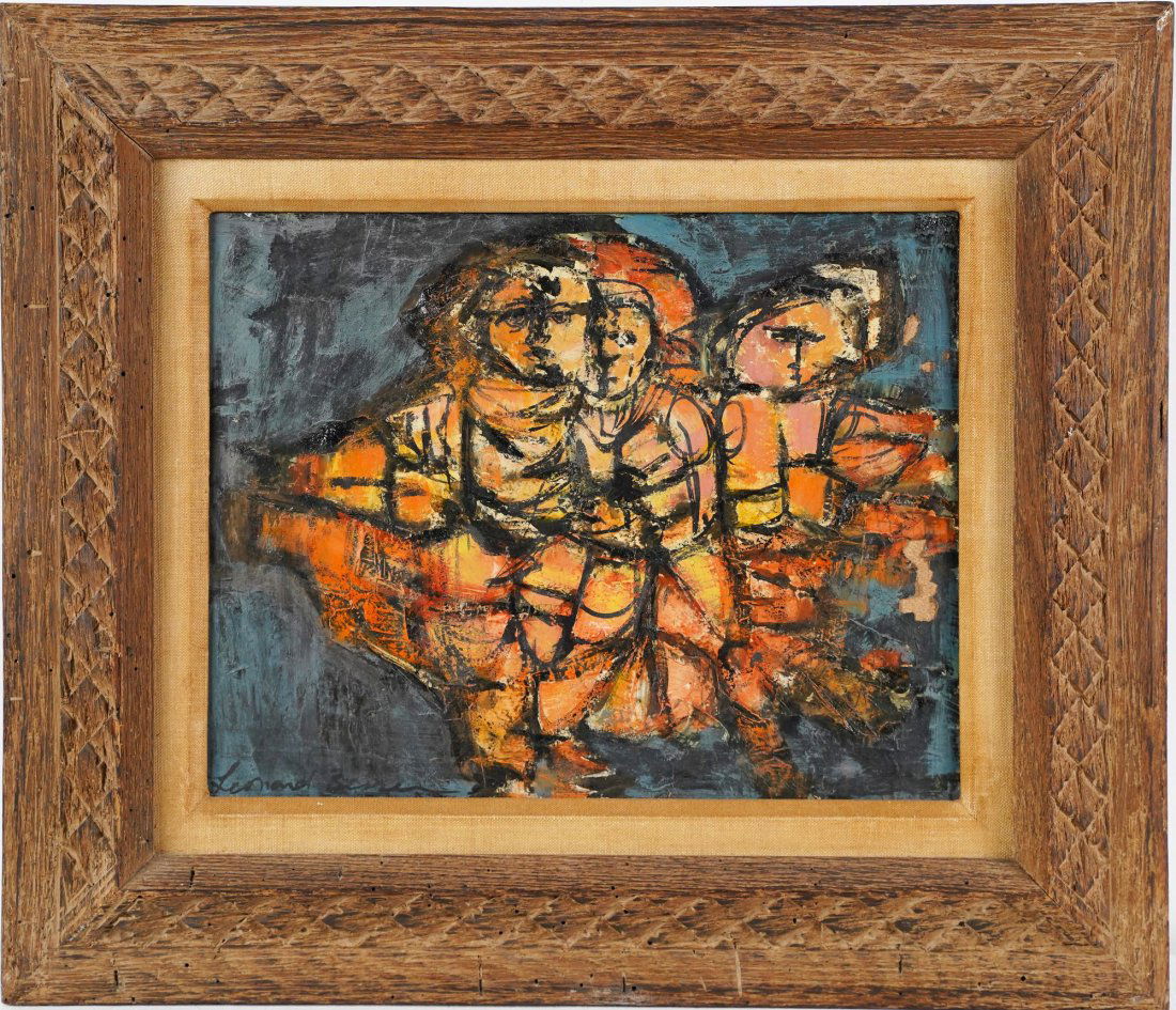 Heydenryk Modernist Frame Original Abstract Oil Painting (1 of 6)