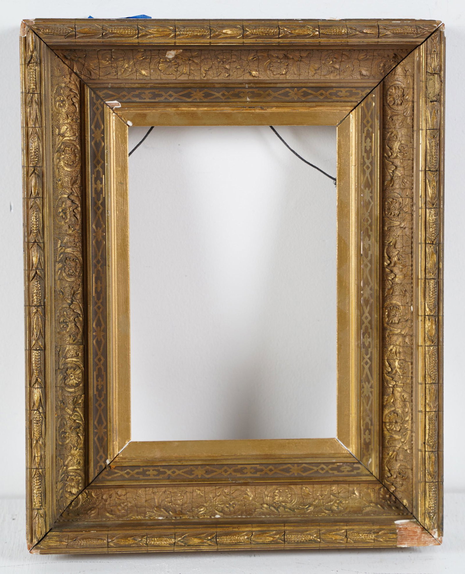 19th Century Cove Oil Painting Frame 6x9 (1 of 3)
