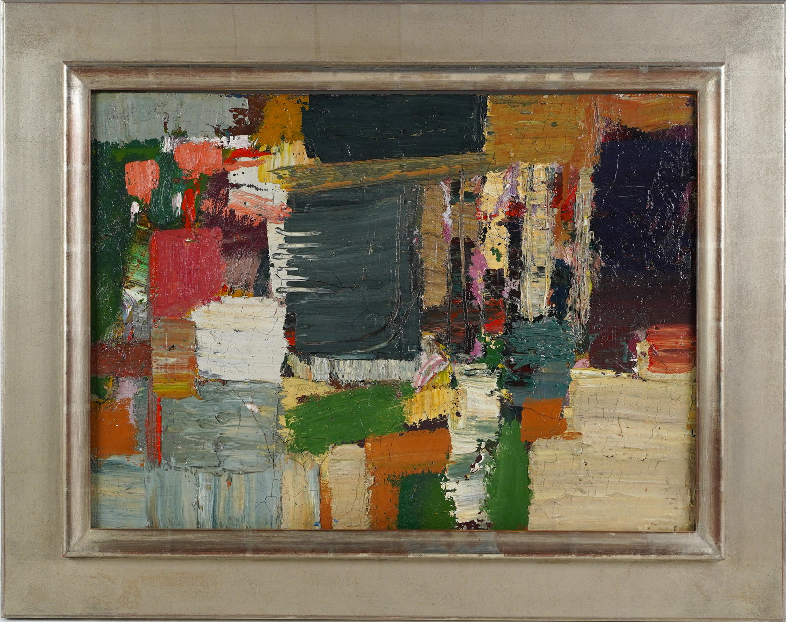 Morris Shulman Thick Impasto American Abstract Expressionist Painting (1 of 4)