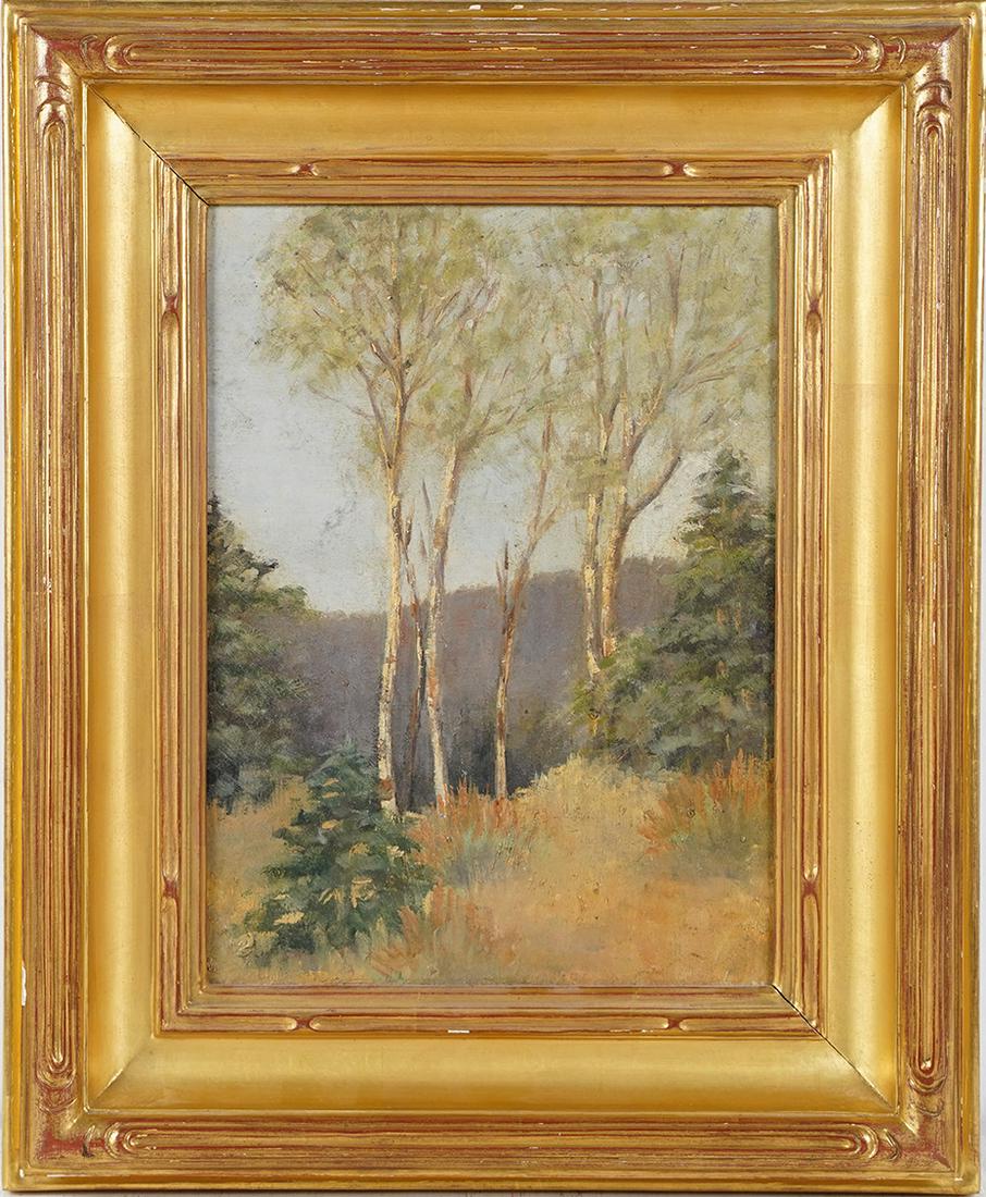 American Impressionist Charles Basing Landscape Oil Painting LOWY Frame (1 of 6)