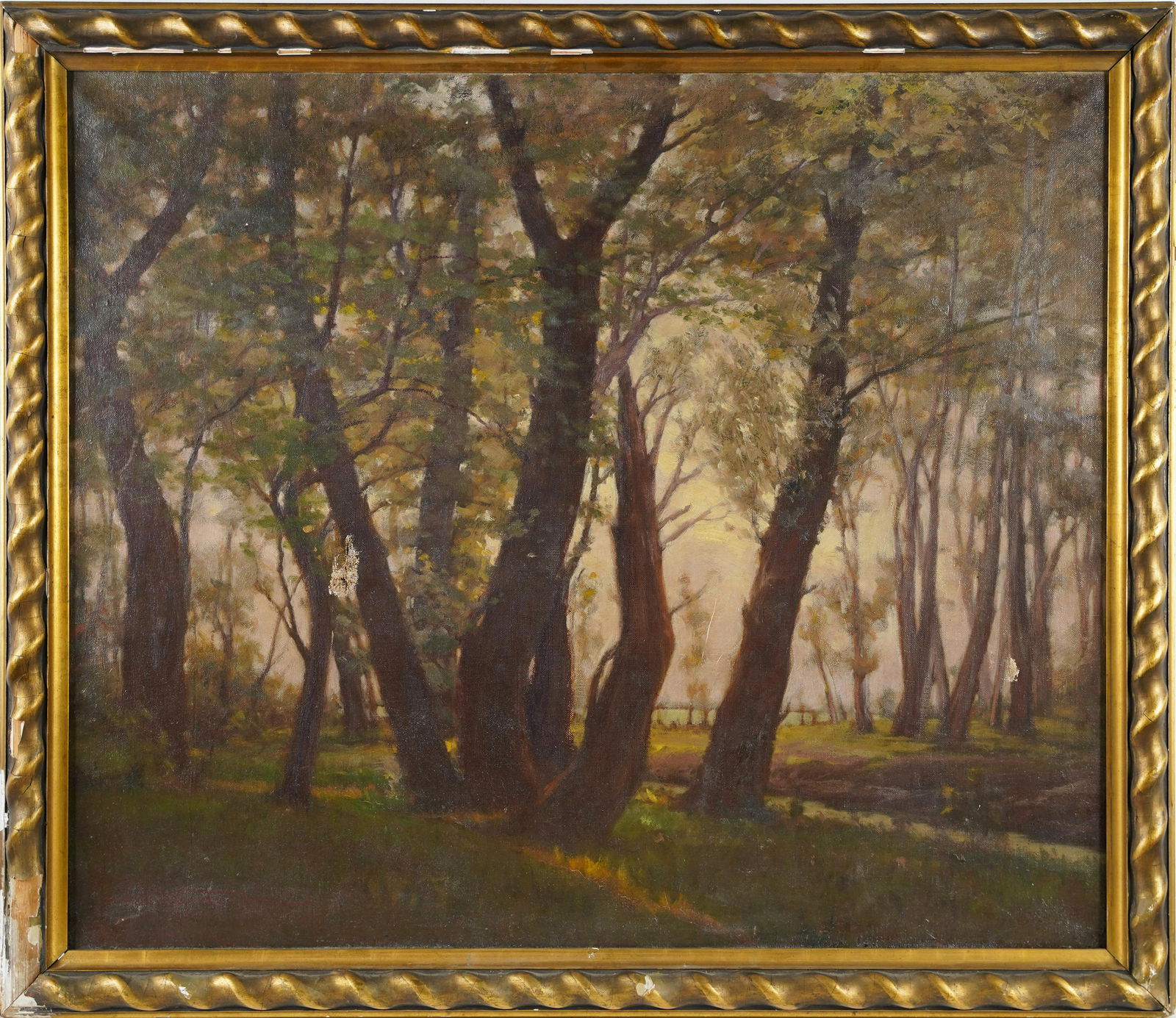 Exhibition Size Forest Interior Signed Original Landscape Painting (1 of 7)