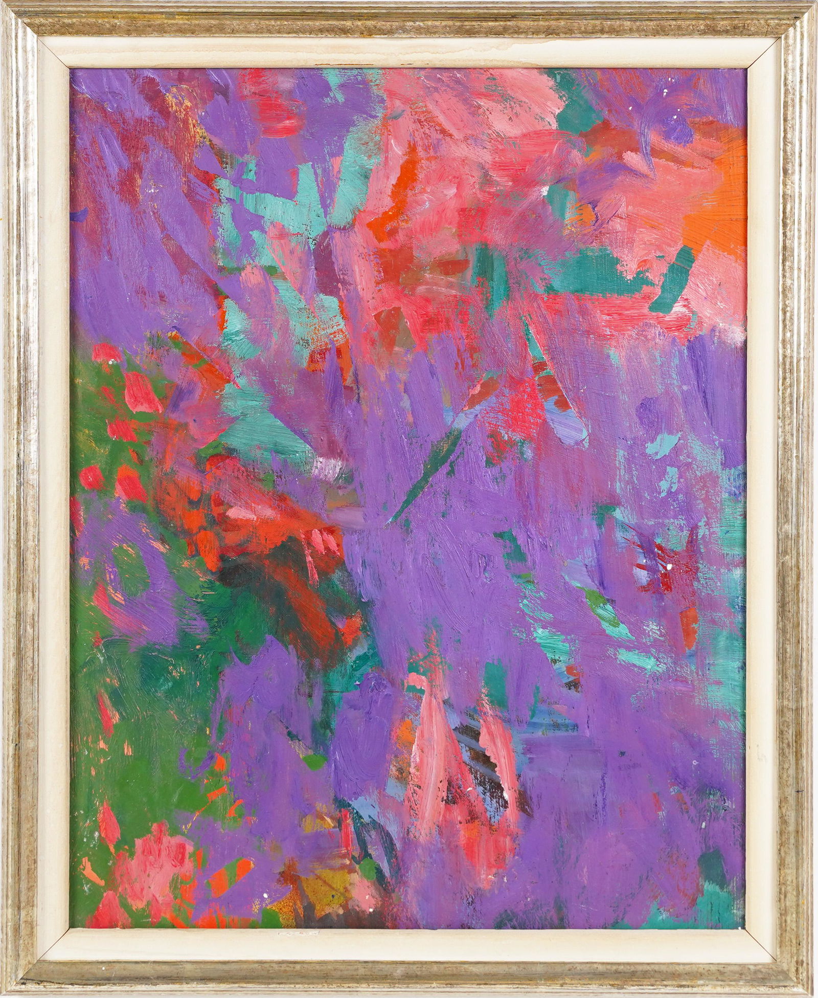 Morris Shulman Original Artist Estate Abstract Expressionist Oil Painting (1 of 5)