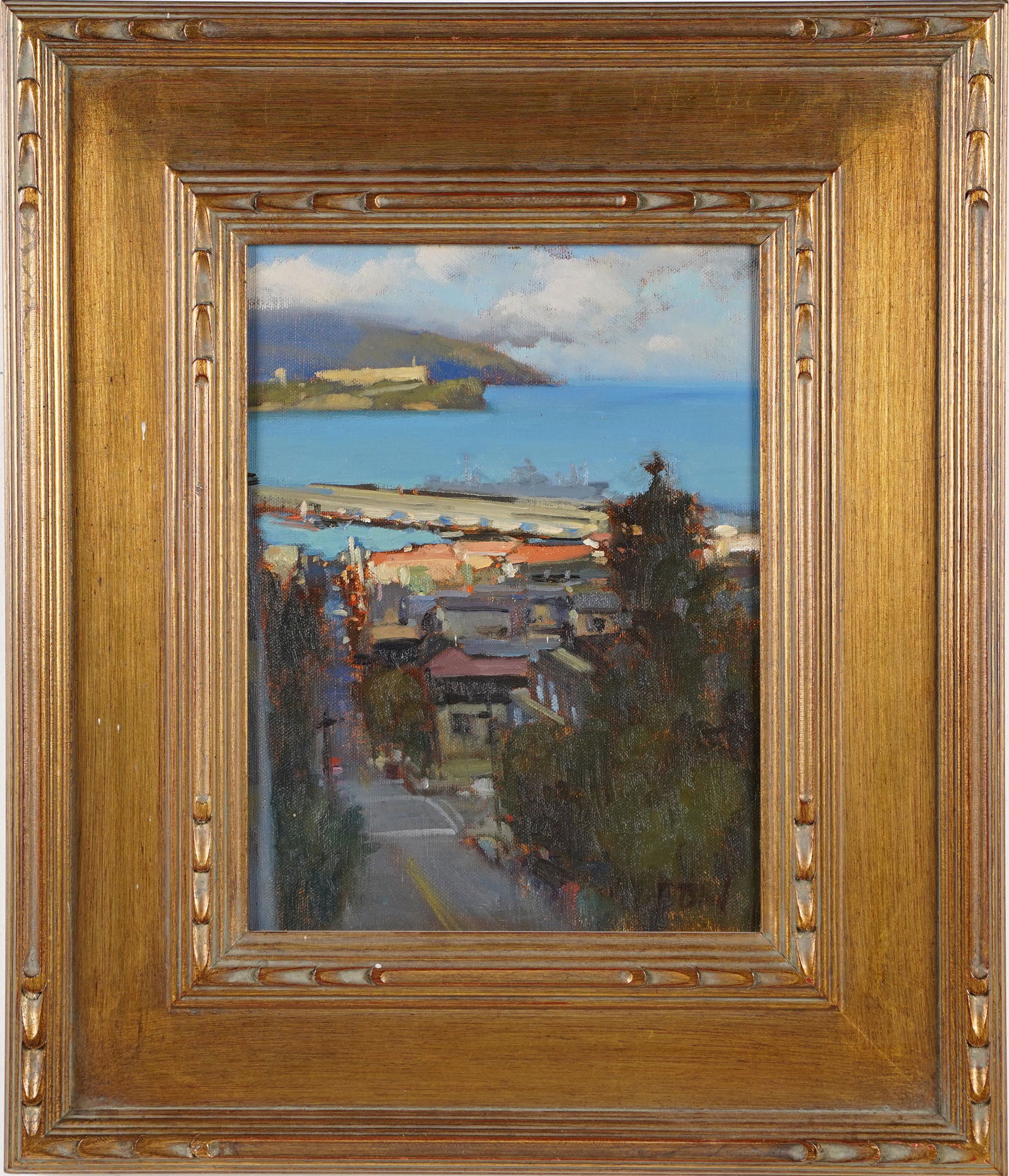 Brian Blood Original Signed San Francisco California Landscape Oil Painting (1 of 7)