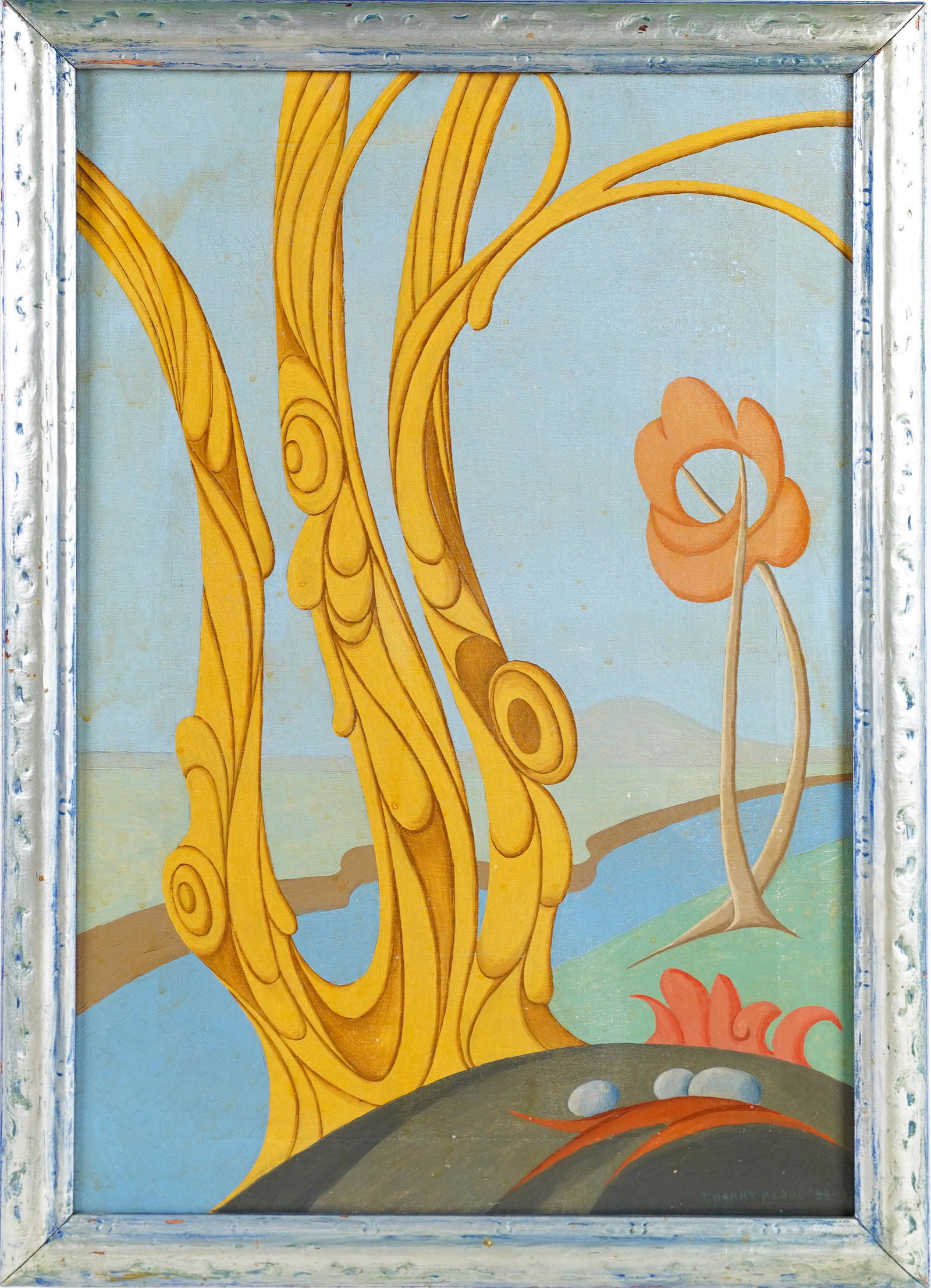 Early American Modernist Colorist Abstract Work from 1928! (1 of 7)