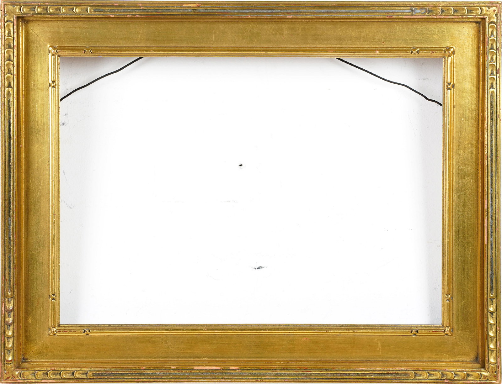 Standard Size Antique American Arts and Crafts Frame.: Newcomb Macklin style American Impressionist hand carved and gilded frame. Standard size! Sight size 9 3/4 x 13 3/4 inches. Painting size 10 1/4 x 14 1/4 inches. Overall 14 x 18 inches.