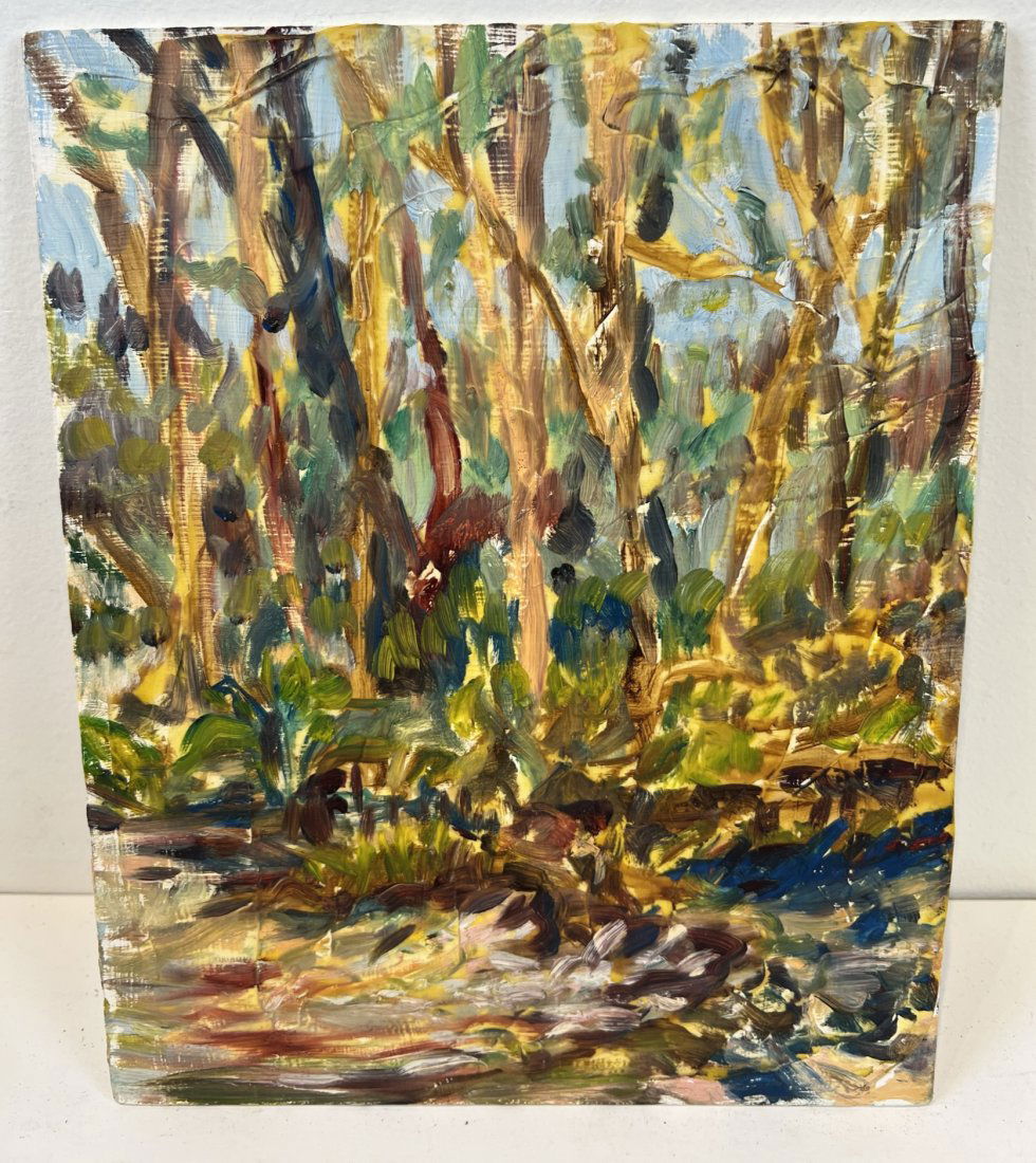 Antique Florida Mangrove Original Impressionist Naples FL Rare Early Oil Painting (1 of 2)
