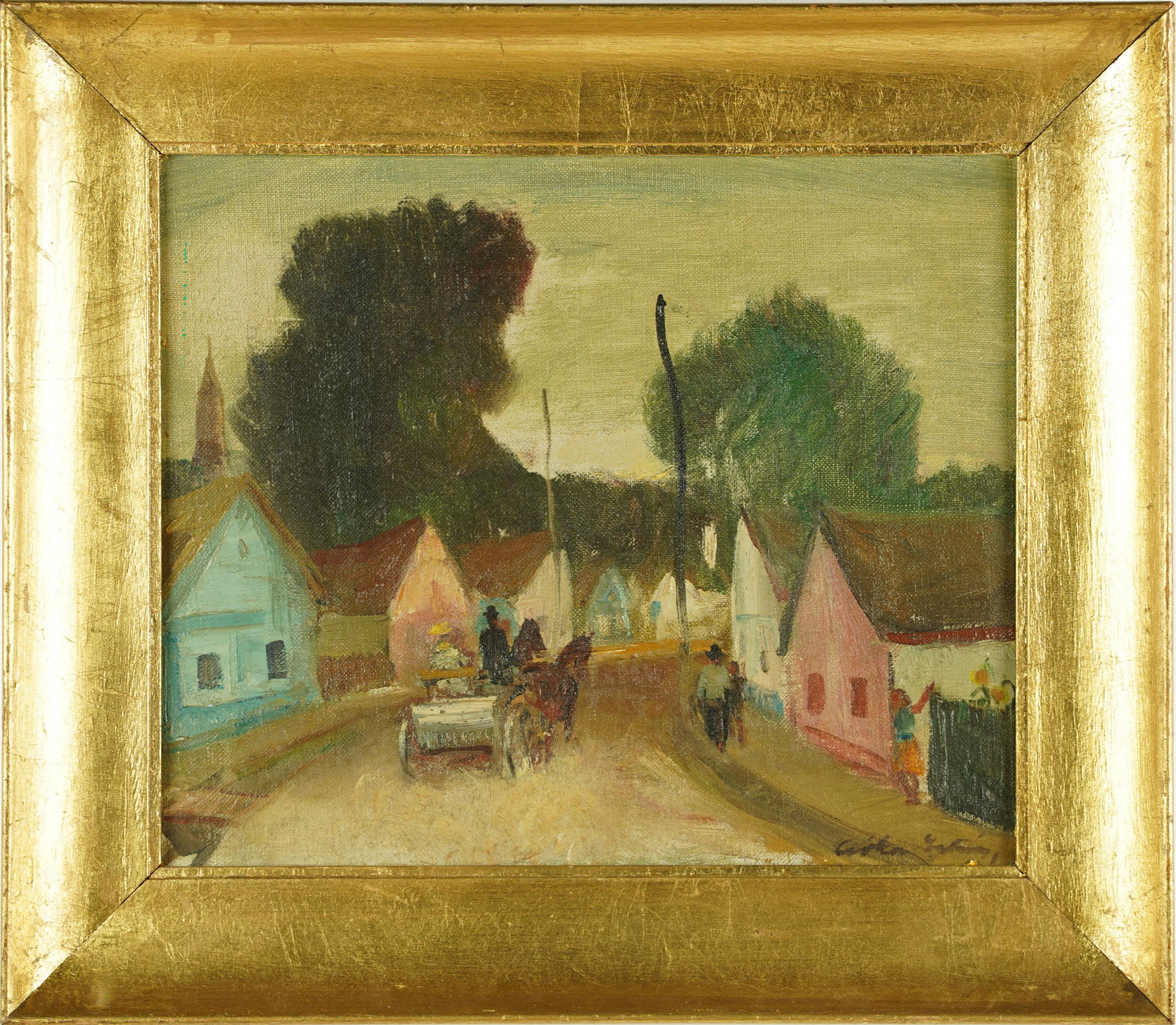 Antique American Southern School Charleston South Carolina Landscape Oil Painting (1 of 6)