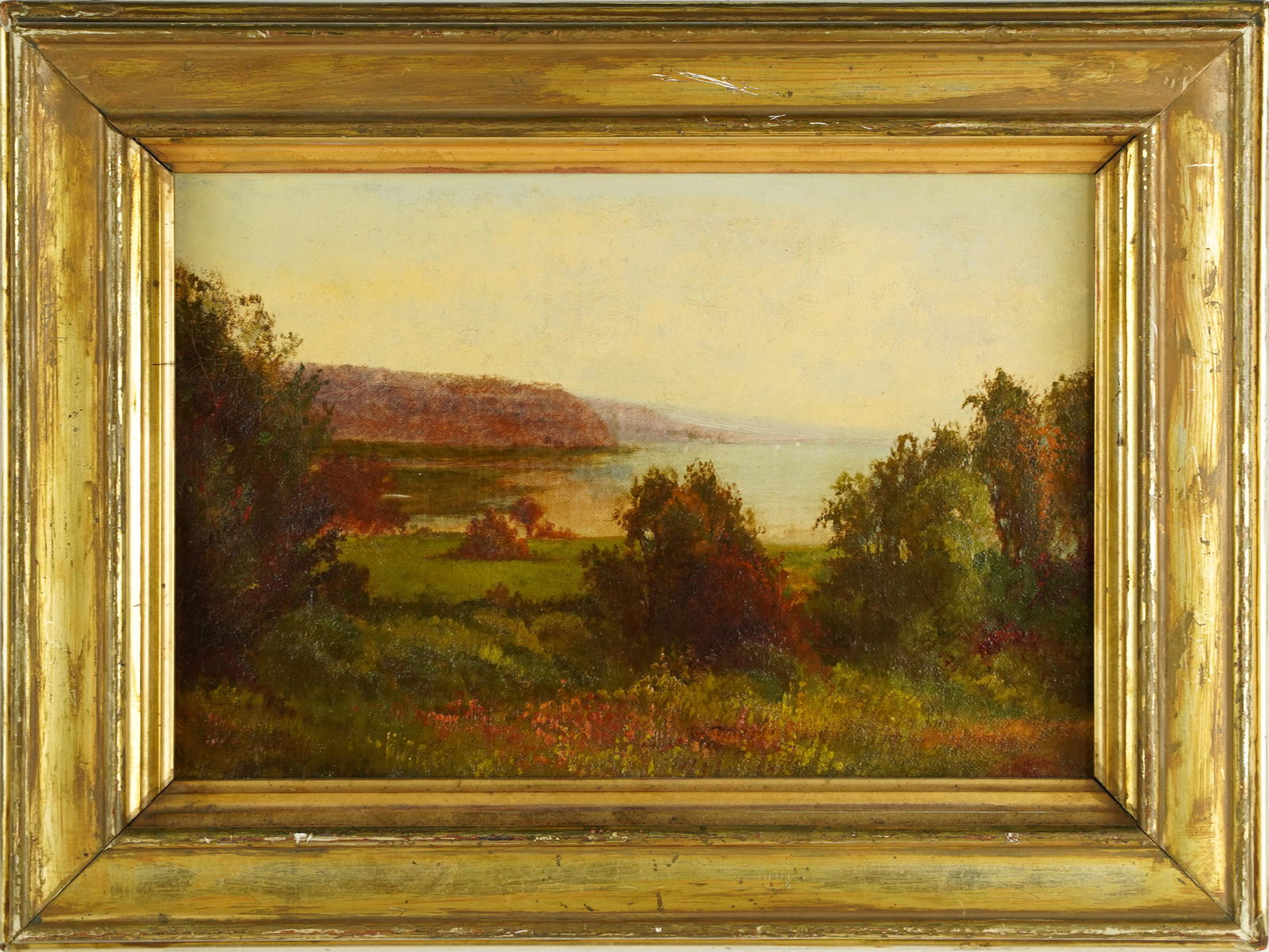 Attr Carleton Wiggins Antique Panoramic Hudson River School Landscape Oil Painting (1 of 5)